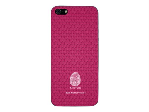 Tactus Smootch - Coque de protection pour téléphone portable - caoutchouc souple - rose - pour Apple iPhone 5, 5s