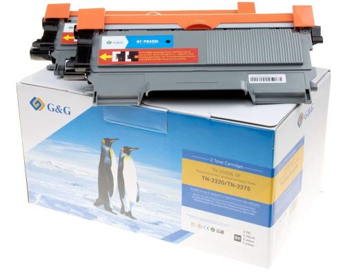 G&G Lot de 2 Cartouches de Toner pour Brother TN-2220/TN-2010 Couleur : Noir