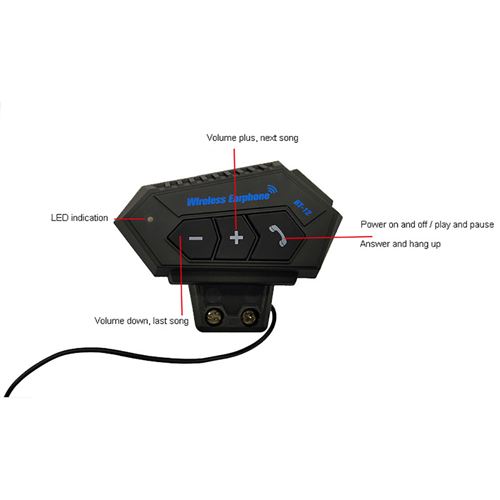 0€01 sur Wt03 Casque de Moto Casque D'Écoute Bluetooth Systèmes de  Communication Pour Moto Bt032 - Ecouteurs - Achat & prix