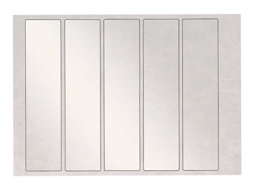 Leitz OCplus - Plastique - auto-adhésif - transparent - 46 x 195 mm 2500 étiquette(s) (500 feuille(s) x 5) étiquettes