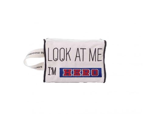 Trousse Moodcase écrue Patch HERO