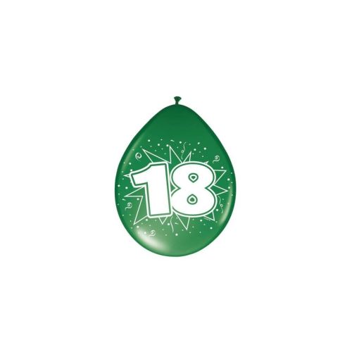 Folat Ballons 30cm étoiles: 18 ans 8 pièces