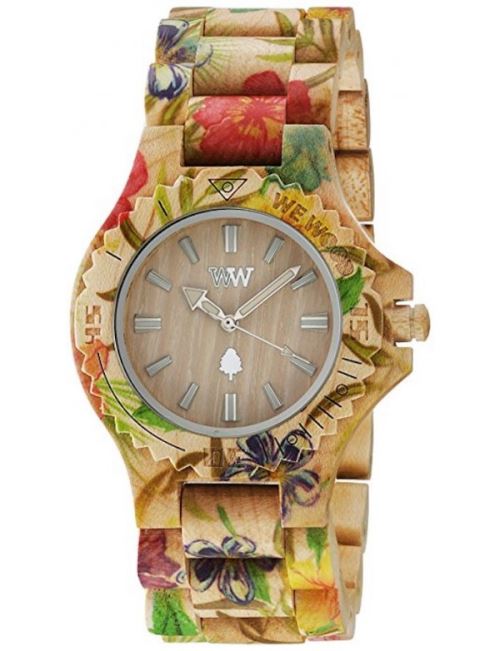 WEWOOD Date Flower Beige - Montre femme en bois