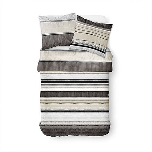 Parure de lit en coton 51 fils imprimée - 220 x 240 cm - Deserte