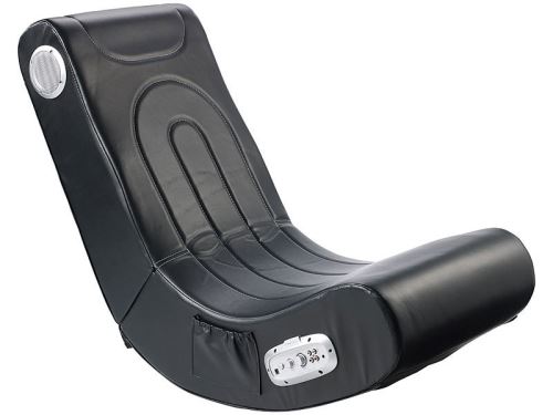 Fauteuil gaming avec haut-parleurs intégrés - Noir