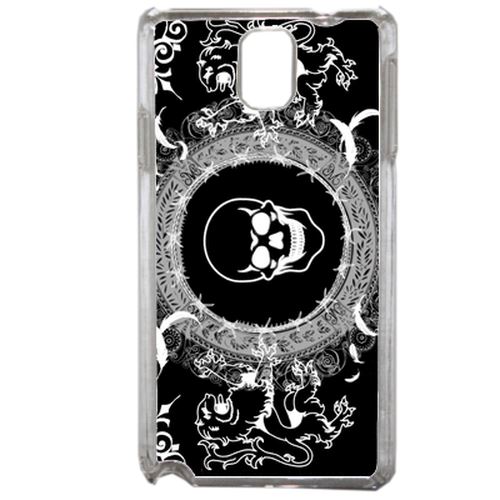 Coque Tribal Skull 2 Compatible Samsung Galaxy Note3 Transparent