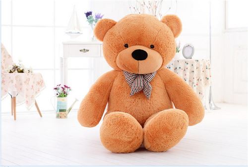 peluche ours en douce animal jouet 120 cm brun