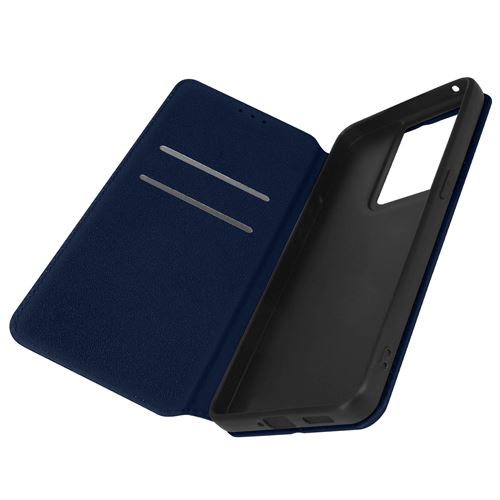 Housse pour Oppo Reno 8 Pro 5G Clapet Portefeuille Fonction Support Vidéo Avizar bleu nuit