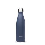 Bouteille isotherme 500ml décor granite bleu - Qwetch - Bleu - Inox