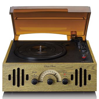 Ivx22 - Tourne Disque Vinyle Vintage Avec Haut-Parleur, Système De Musique  Avec Radio Rétro, Platine Vinyle Bluetooth