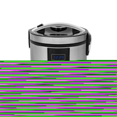 Cuiseur &agrave; riz num&eacute;rique 500 w 1,5 l acier inoxydable