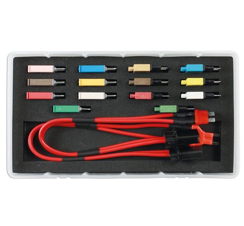 kit test de court circuit auto avec fusibles disjoncteurs 16 pcs - Laser Tools