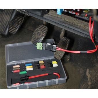 kit test de court circuit auto avec fusibles disjoncteurs 16 pcs