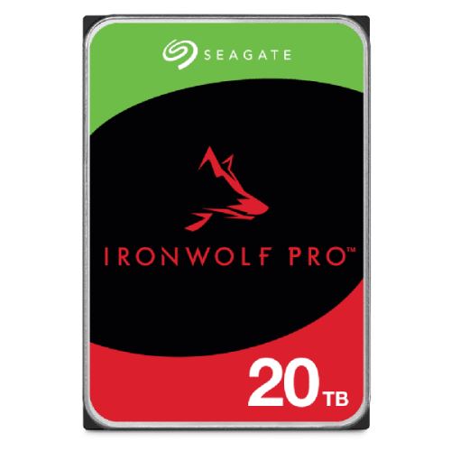 Seagate IronWolf Pro ST20000NT001 - Disque dur - 20 To - interne - 3.5" - SATA 6Gb/s - 7200 tours/min - mémoire tampon : 256 Mo - avec 3 ans de Seagate Rescue Data Recovery