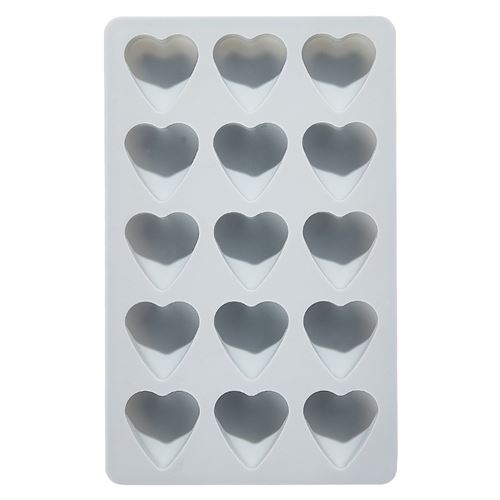Non Communiqué Gris Moule À Gâteau Et Des Cubes De Glace Forme L'amour