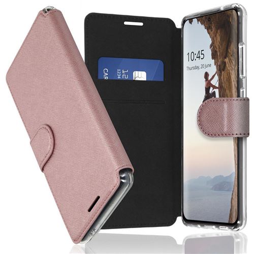 Étui de téléphone portefeuilXtreme Wallet Samsung Galaxy S22 Plus - Rose Dorée Accezz