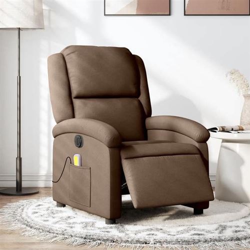 Vidaxl Marron Fauteuil Inclinable De Massage Électrique - Image 3
