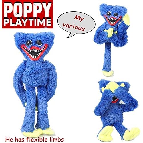Peluche pour Poppy Playtime Huggy Wuggy HAOBUY Poupée - Bleu 100cm