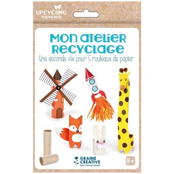 Kit créatif Mon atelier recyclage - Rouleaux de papier toilette