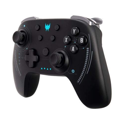 Acer Predator PGR300 - Retail Pack - manette de jeu - 16 boutons - sans fil - 2.4 GHz/Bluetooth - noir - pour Android, PC, Nintendo Switch, iOS