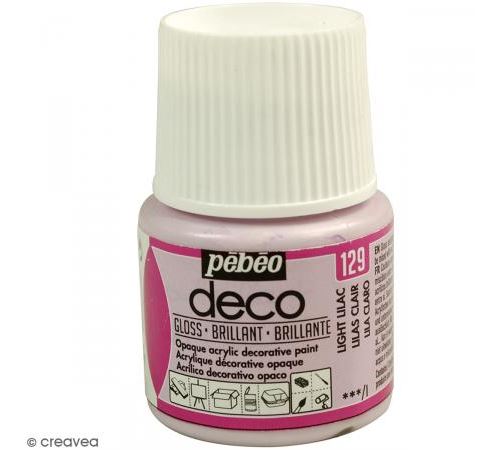 Peinture P.BO D&eacute;co - Brillant - 45 ml Violet Lilas Clair