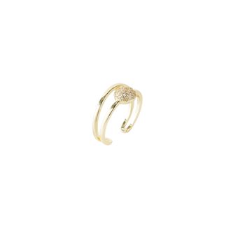 Bague Femme Dorée Avec Pierre Skagen - Taille 55 - Occasion
