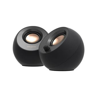 Enceintes minimalistes USB-C 2.0 avec Bluetooth® 5.0 - Creative - Pebble V3