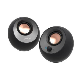 Enceintes minimalistes USB-C 2.0 avec Bluetooth® 5.0 - Creative - Pebble V3