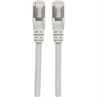 Intellinet Network Patch Cable, Cat6A, 1.5m, Grey, Copper, S/FTP, LSOH / LSZH, PVC, RJ45, Gold Plated Contacts, Snagless, Booted, Lifetime Warranty, Polybag - Cordon de raccordement - RJ-45 (M) pour RJ-45 (M) - 1.5 m - SFTP - CAT 6a - IEEE 802.3af - moul� - 1