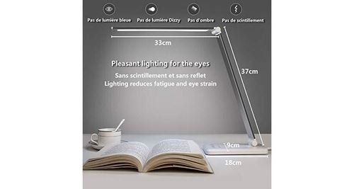 Lampe de Bureau LED, Lampes de Bureau Dimmable 5 Modes de Couleur
