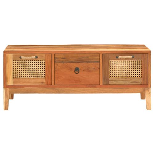 vidaXL Table basse 100x50x40 cm Bois de récupération massif
