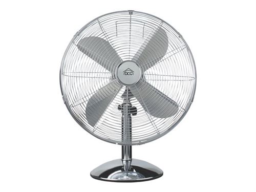 DCG VE1616SS - Ventilateur - plateau de table - 40 cm - argent/métallisé