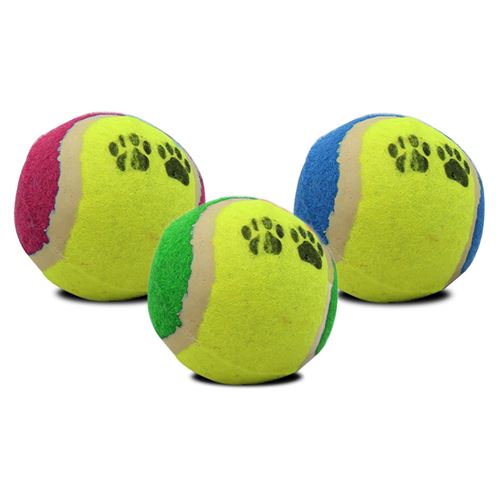 Meilleurs prix pour Lot de 12 paquet de 3 balle de tennis pour chien balle interactive pour chien -JUANIO-