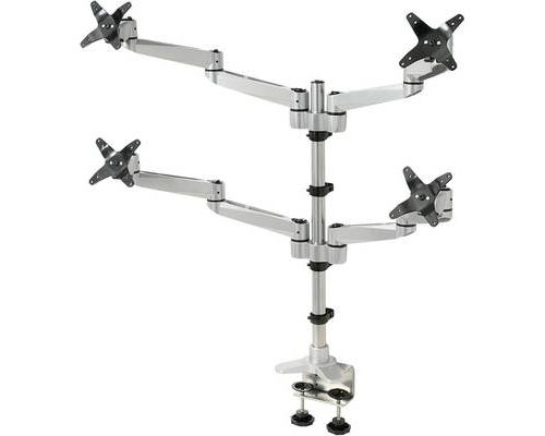 Support de table pour écran SpeaKa Professional SP-1624824 25,4 cm (10) - 68,6 cm (27) réglable en hauteur, inclinable,