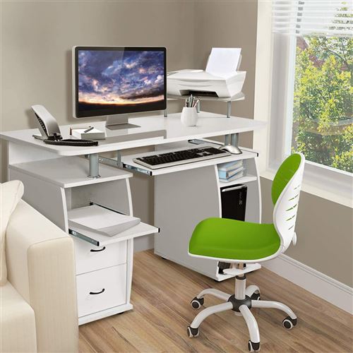 Giantex bureau d'ordinateur, bureau d'ecriture avec tiroir de