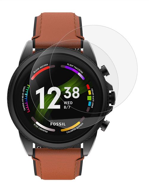 Verre Trempé pour Fossil Gen 5E 42mm 44mm [Lot de 2] Film Protection Ecran Montre Anti Rayure Phonillico®