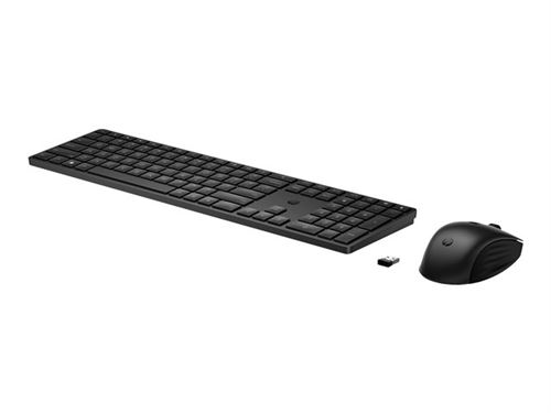 HP 655 - Ensemble clavier et souris - sans fil - 2.4 GHz - Pan Nordic - noir - pour Portable 445 G9 Notebook, Fortis 11 G9 Notebook