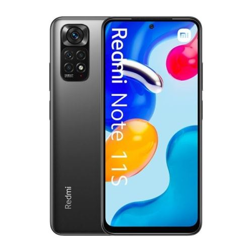 Smartphone Xiaomi Redmi Note 11S 6.43 Pouces FHD+ MediaTek Helio G96 6Go 64Go MIUI 12 Gris Graphite