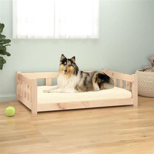 Meilleurs prix pour vidaXL Lit pour chien 95,5x65,5x28 cm bois de pin solide