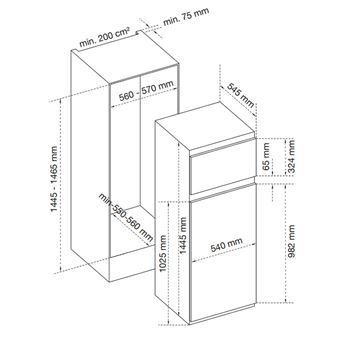 Réfrigérateurs 2 portes AIRLUX, ARI1450