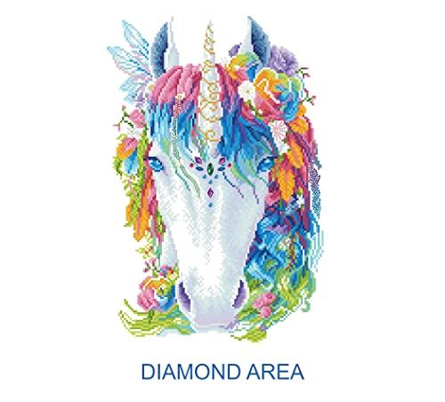 Diamond Dotz DD11004 Licorne Mystique Impression sur toile