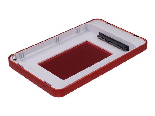 Inter-Tech Argus GD-25609 - Boitier externe - 2.5 - SATA 6Gb/s - USB 3.0 - rouge