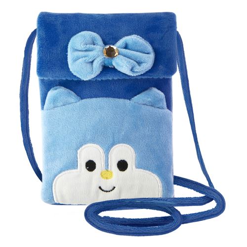 Pochette Bandoulière pour Smartphone en Tissu Design Husky Avizar Bleu