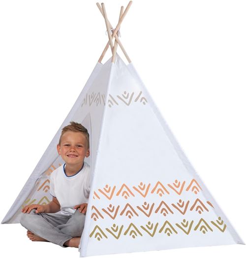 John Tipi enfant original bois, gris/blanc