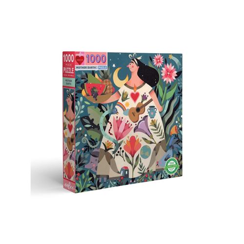 Puzzle carton 1000 pièces MOTHER EARTH EEBOO Multicolore