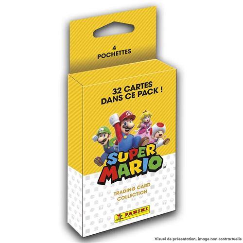 Jeu de cartes Panini Super Mario Blister de 4 pochettes