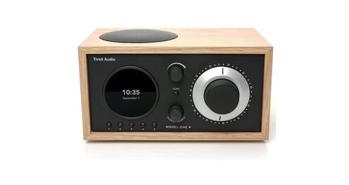 Tivoli Audio Model One + Fm/Dab+ Radio Avec Bluetooth Et Télécommande, Chêne/Noir