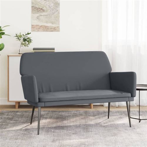 Non Communiqué Gris Foncé Vidaxl Banc 108X79x79 Cm Velours351383