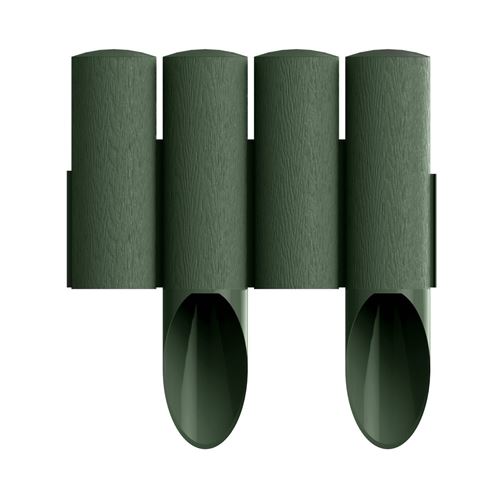Palissade de jardin plastique effet bois Cellfast 2,3 m vert