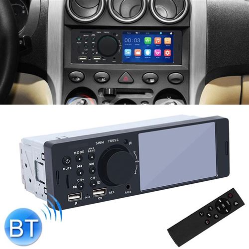 Autoradio Écran Tactile 4.1 Pouces Bluetooth FM USB Télécommande YONIS